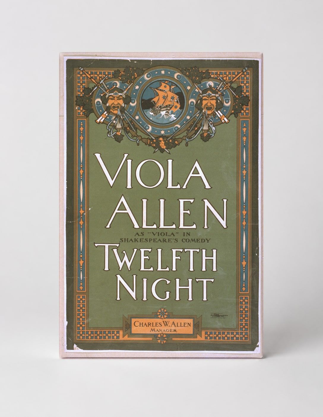 Viola Allen Twelfth Night 1904 – Victorian Theatre Vintage Poster Wall Art