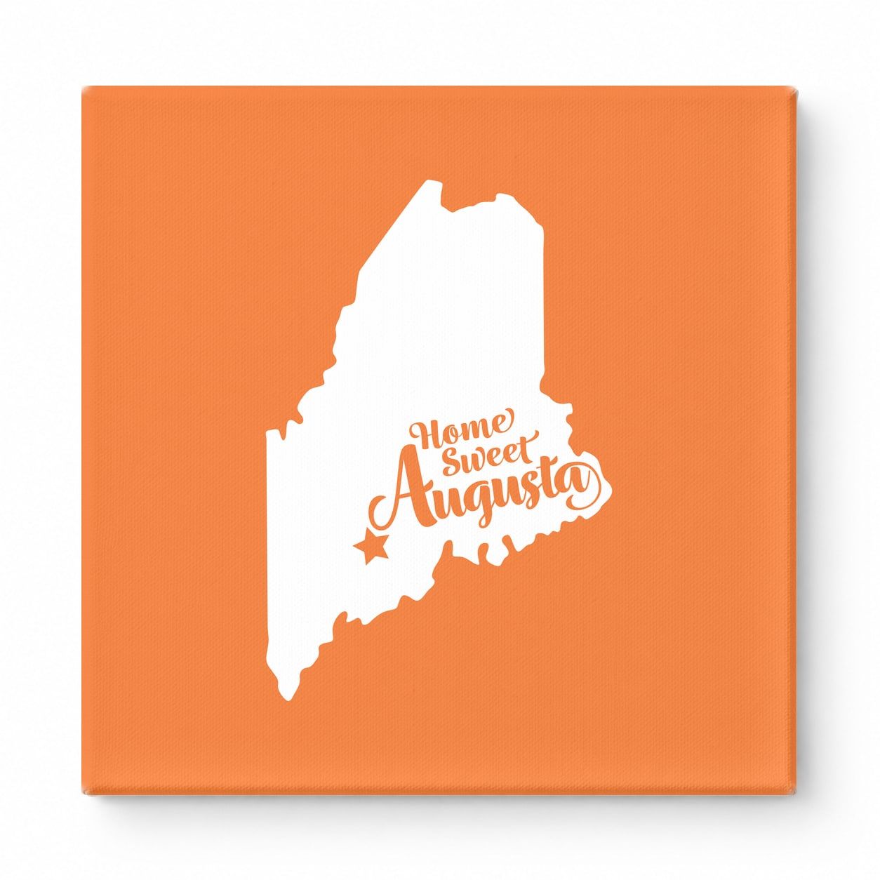 Home Sweet Augusta — Maine State Silhouette