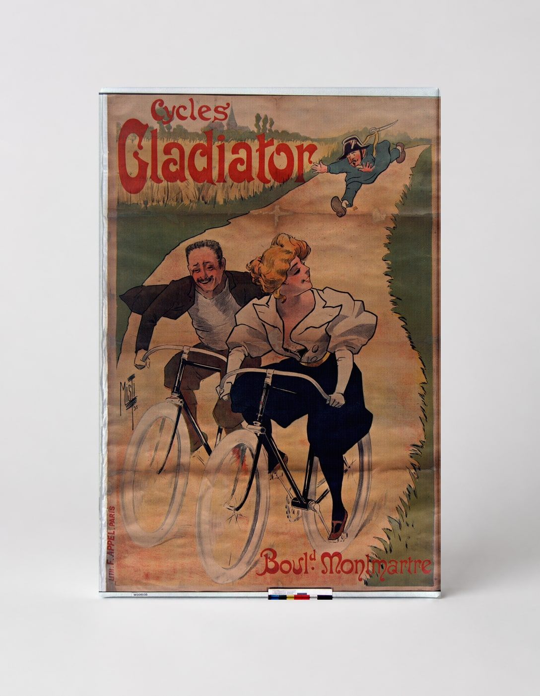 Cycles Gladiator 1895 - Belle Époque Vintage Bicycle Poster Wall Art