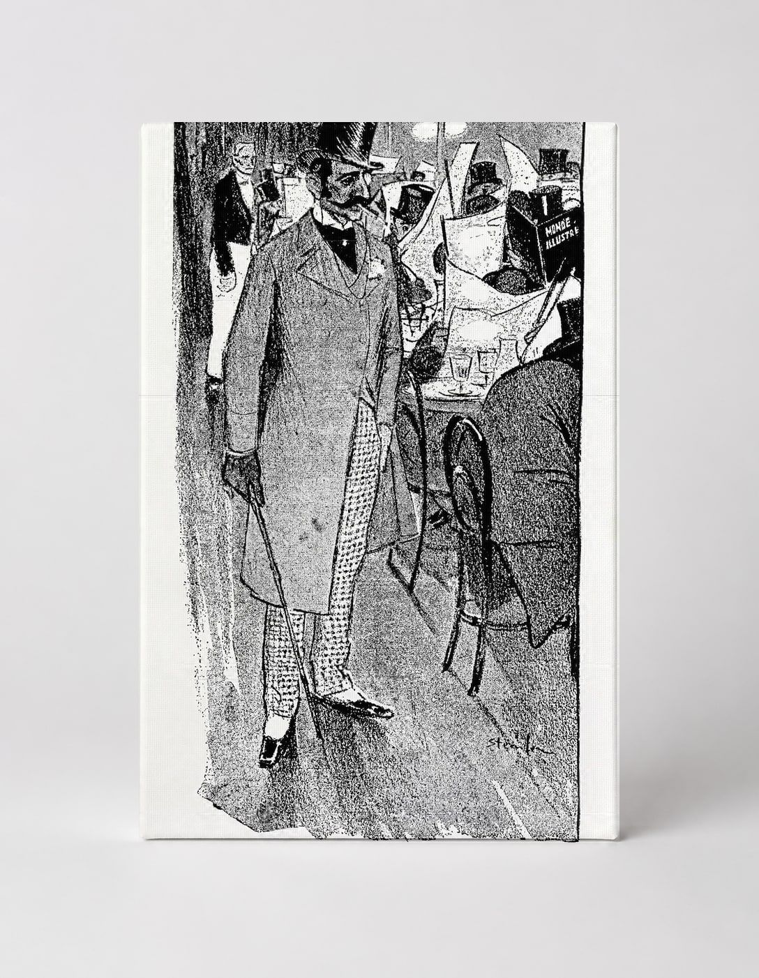 Steinlen Café Scene 1890s - Belle Époque Vintage Lithograph Wall Art