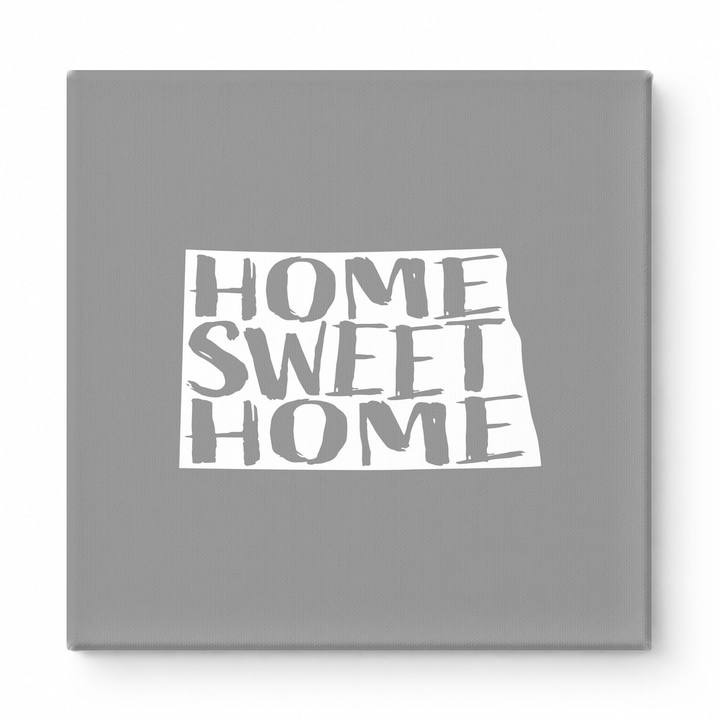 HOME SWEET HOME — North Dakota State Silhouette