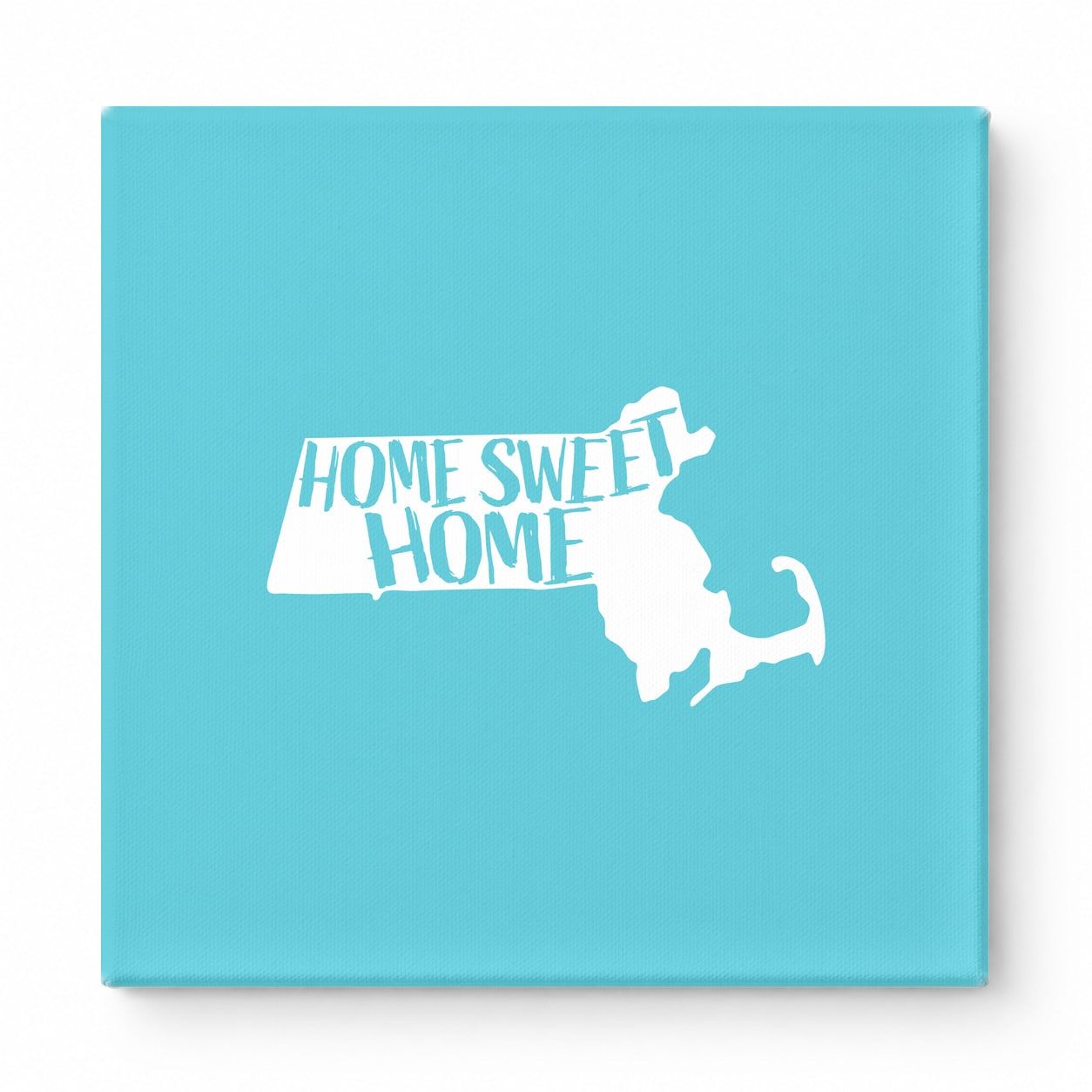 HOME SWEET HOME — Massachusetts State Silhouette
