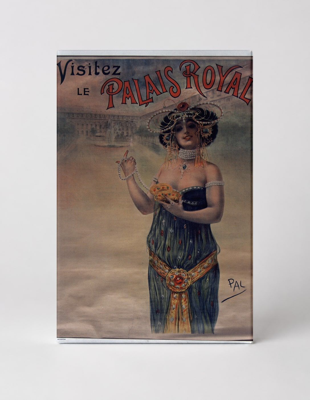 Visitez le Palais Royal 1900 - Belle Époque Vintage French Poster Wall Art