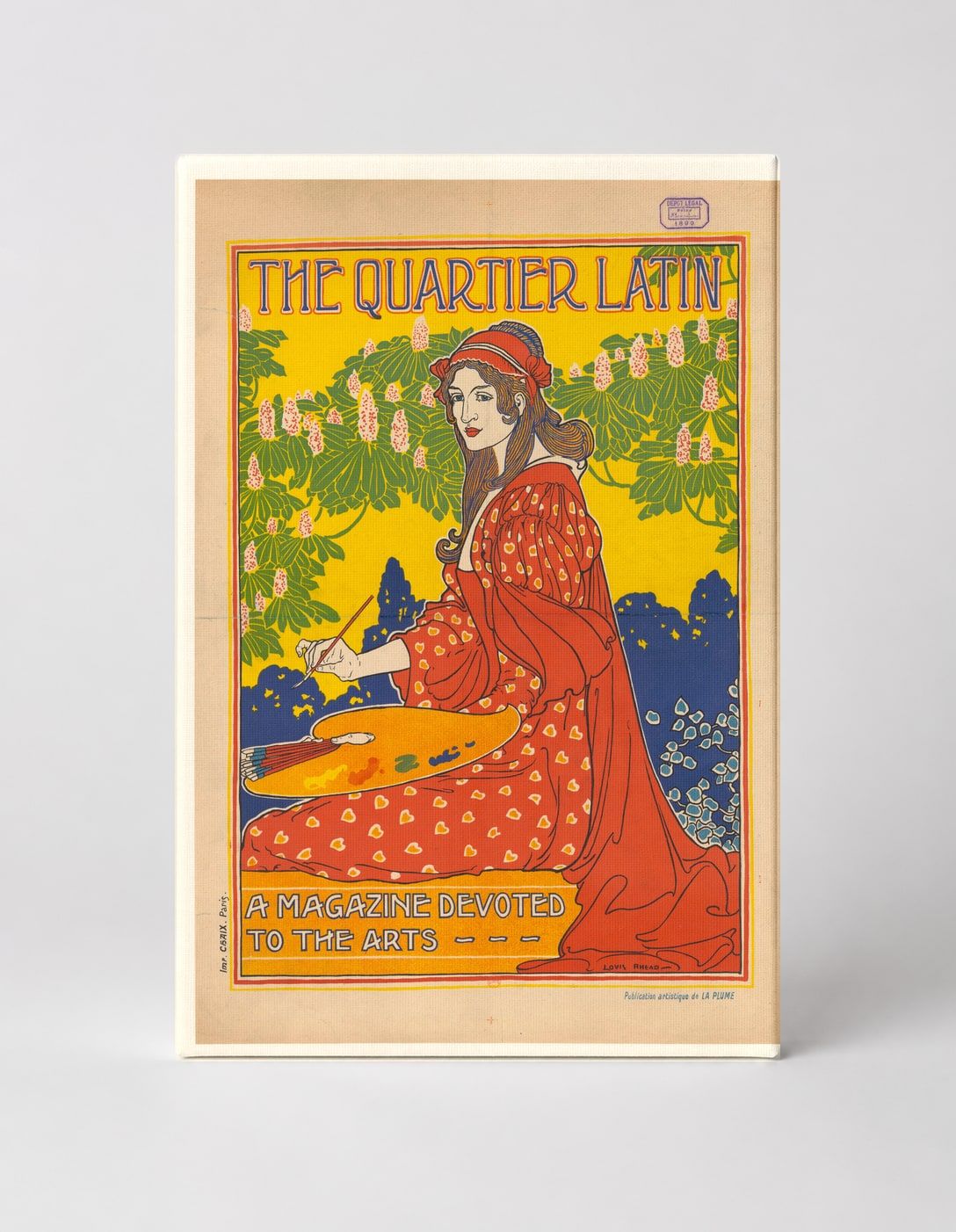 The Quartier Latin Magazine 1896 - Art Nouveau Vintage Poster Wall Art