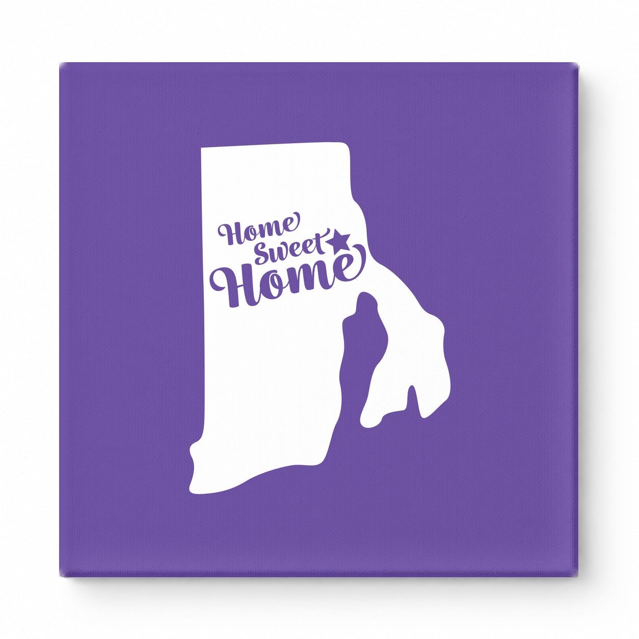 Home Sweet Home — Rhode Island State Silhouette