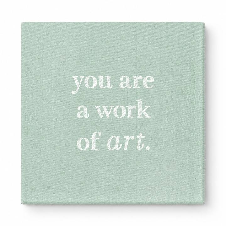 You Are a Work of Art — Watercolor Wash