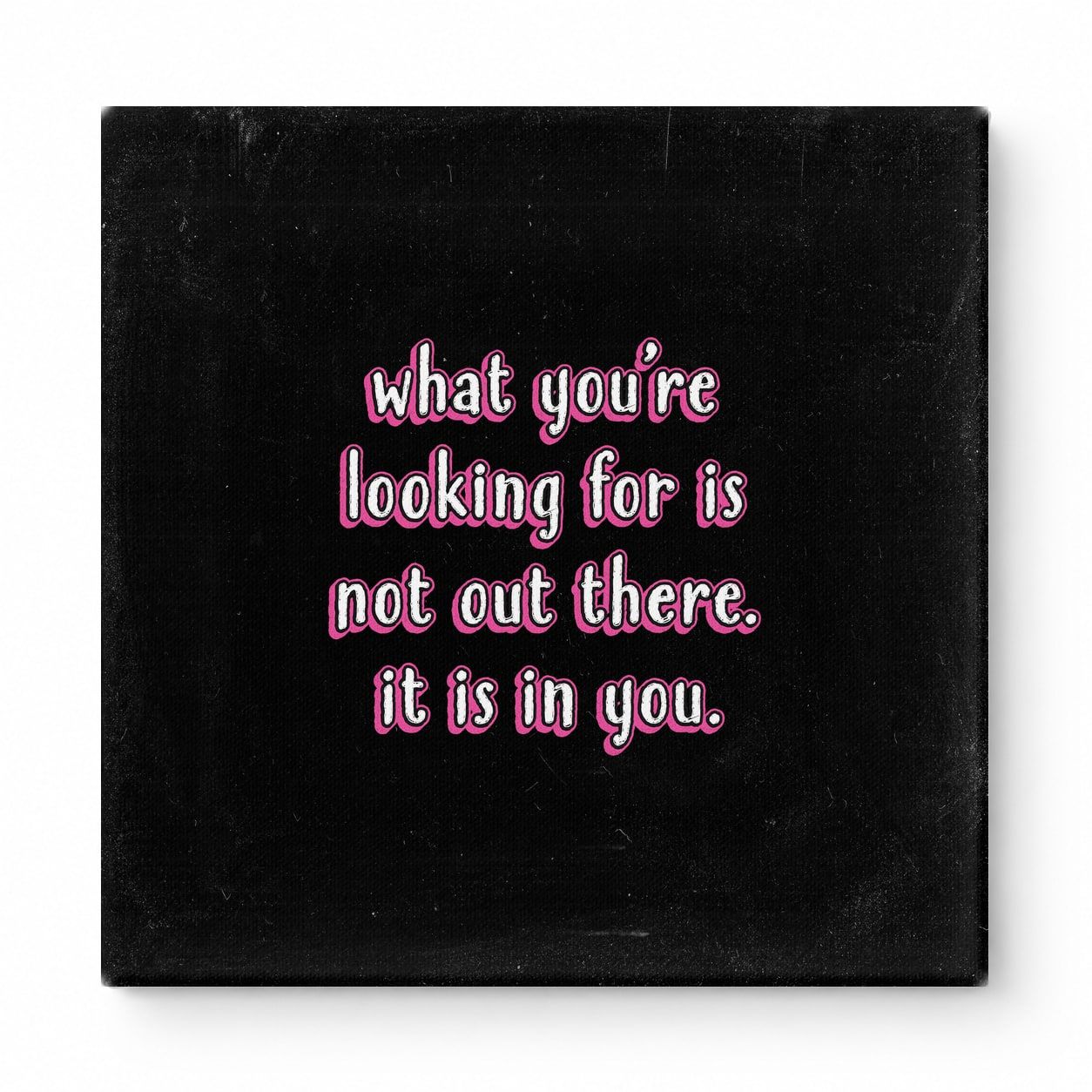 What You're Looking for Is Not Out There. It Is in You — Geometric Faceted Crystal