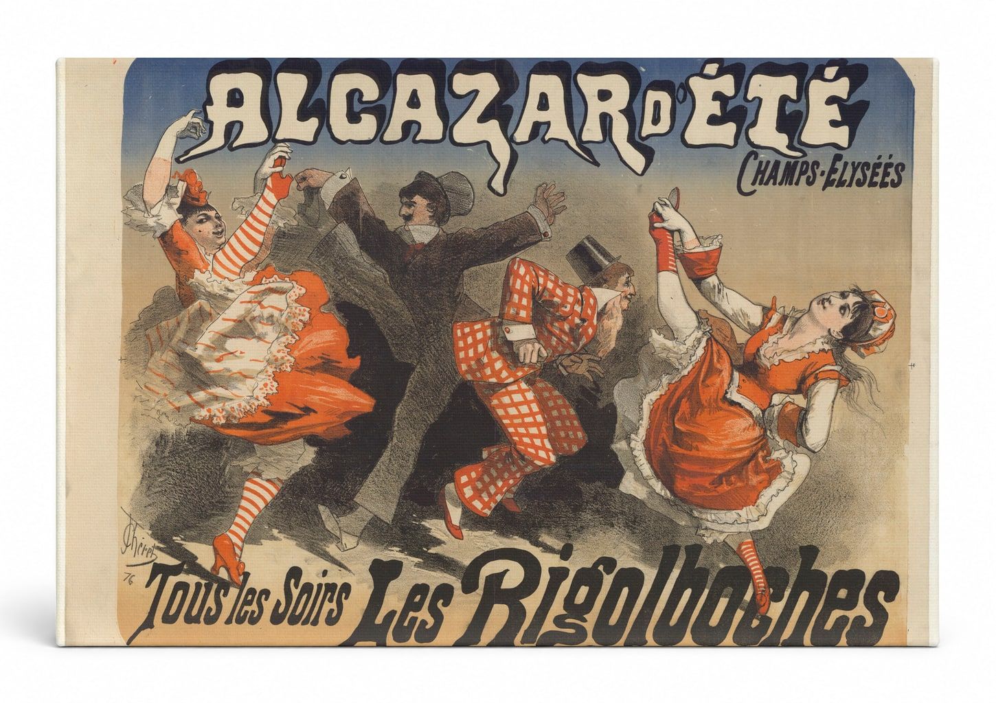 Alcazar d'Été Les Rigolboches 1860s - Belle Époque Vintage Poster Wall Art