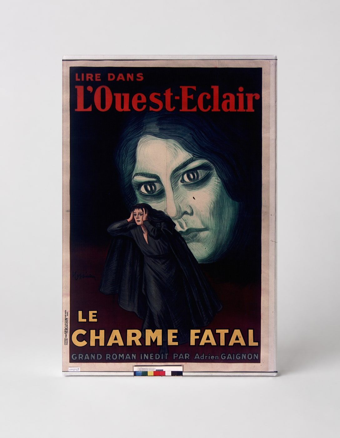 Le Charme Fatal L'Ouest-Eclair 1920s - French Vintage Poster Canvas Wall Art
