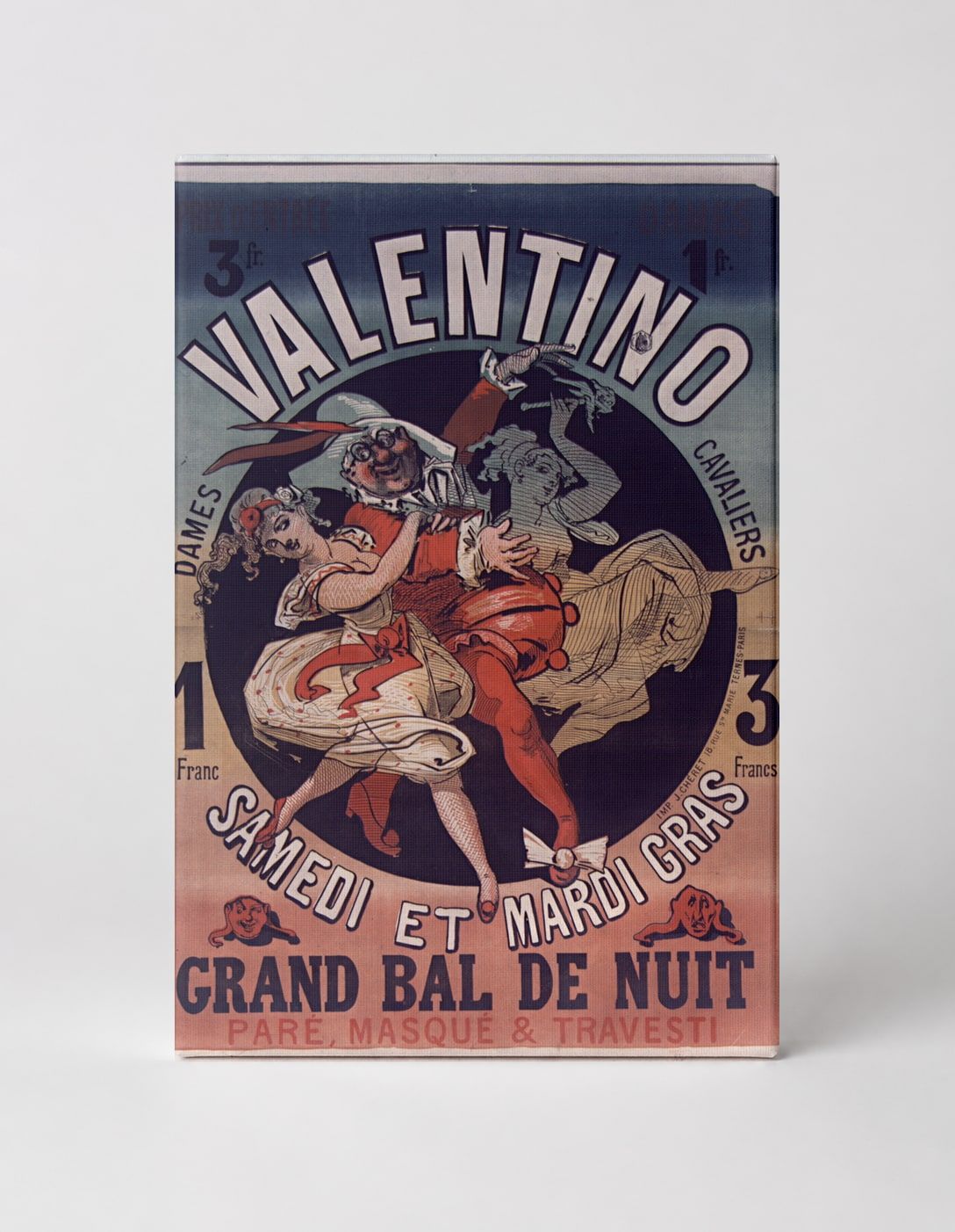 Valentino Grand Bal de Nuit 1890s - Belle Époque Vintage Poster Wall Art