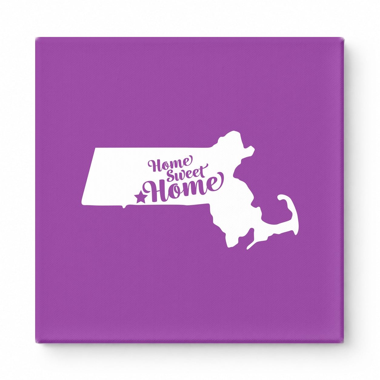 Home Sweet Home — Massachusetts State Silhouette