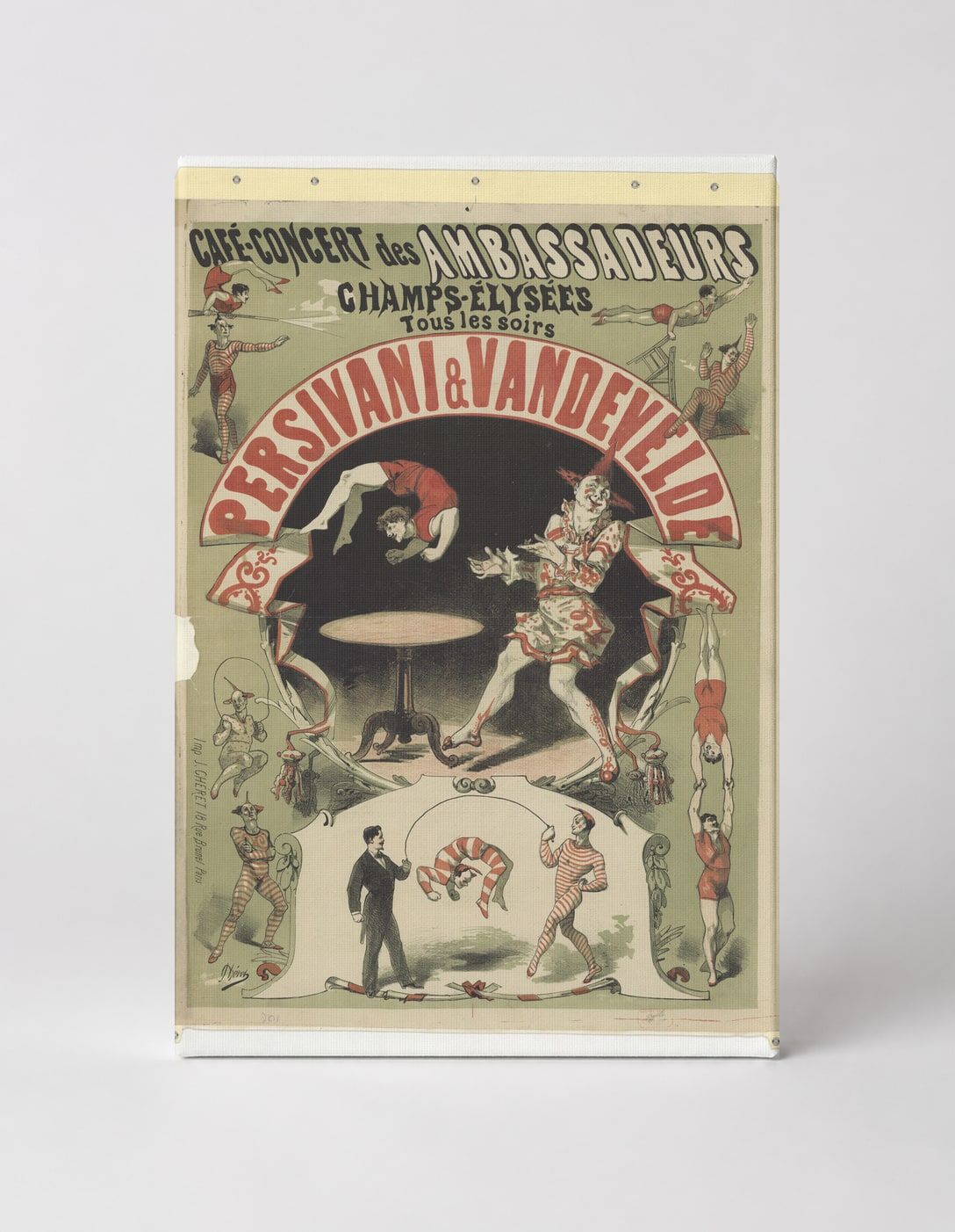 Persivani & Vandevelde Café-Concert 1890s - Belle Époque Circus Vintage Poster Wall Art