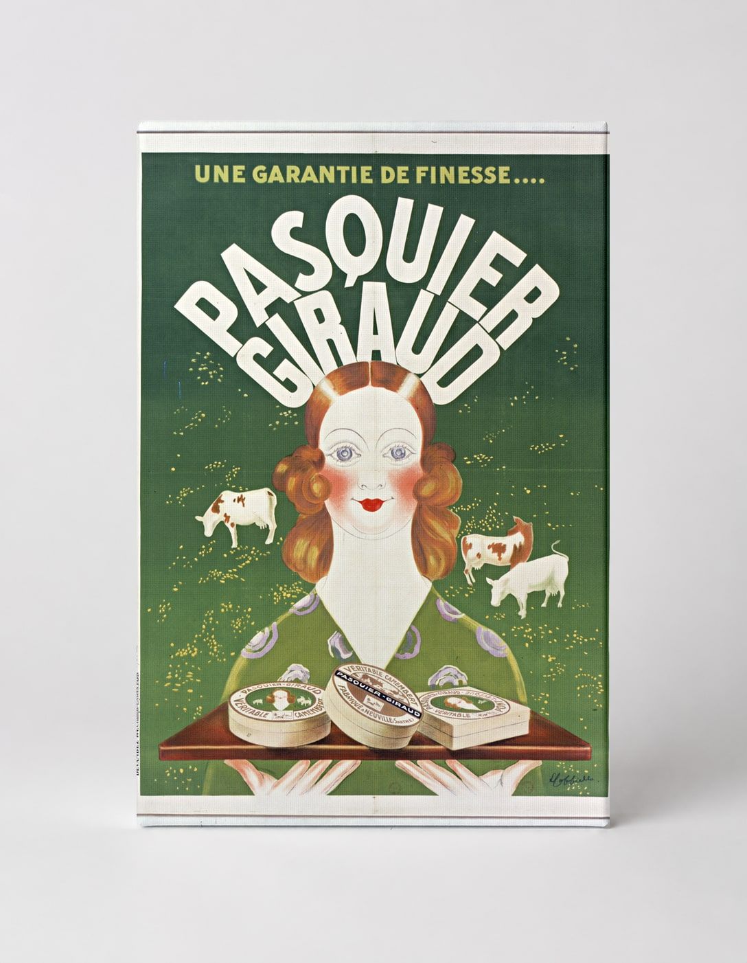 Pasquier Giraud Cheese Vintage French Advertising Poster Canvas Wall Art