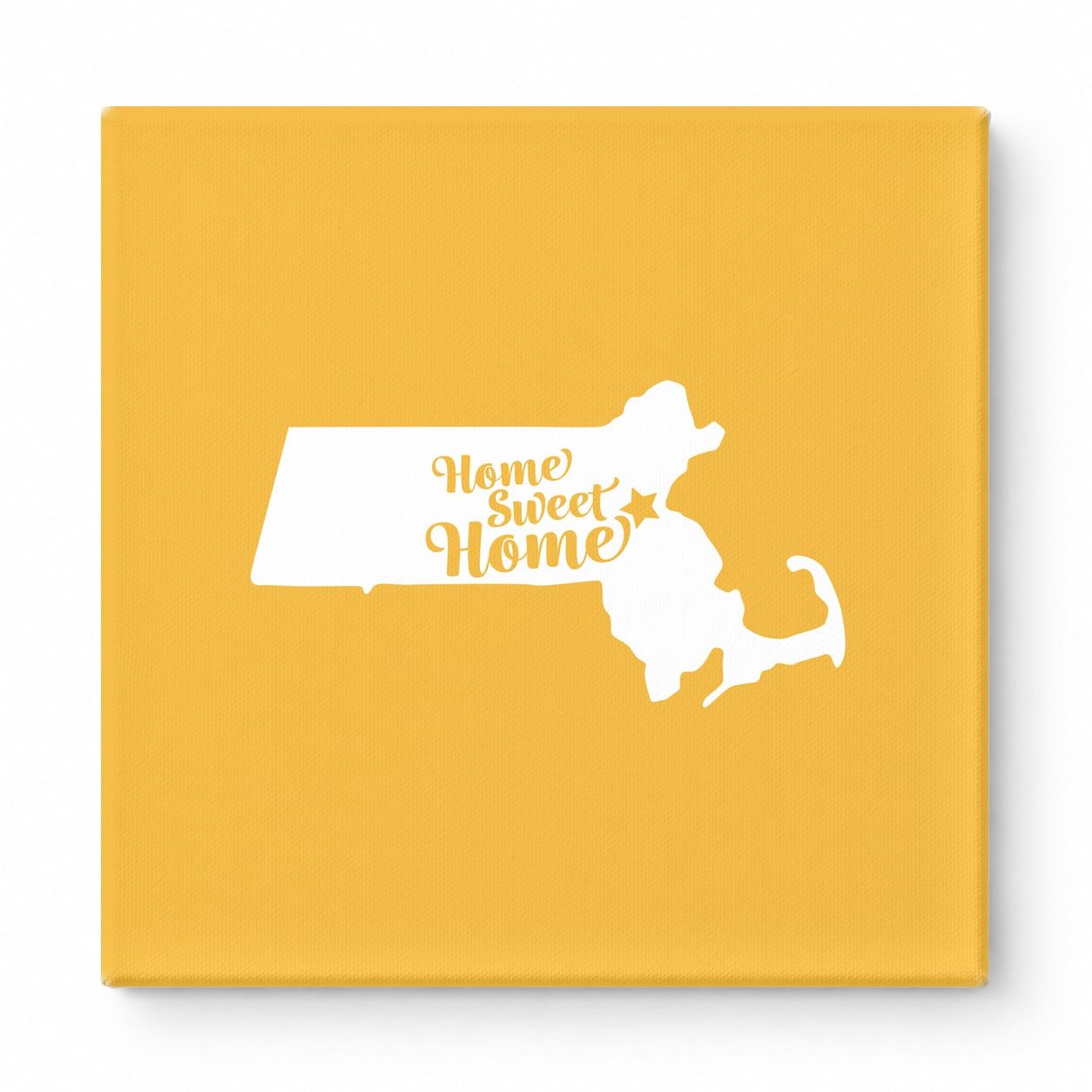Home Sweet Home — Massachusetts State Silhouette