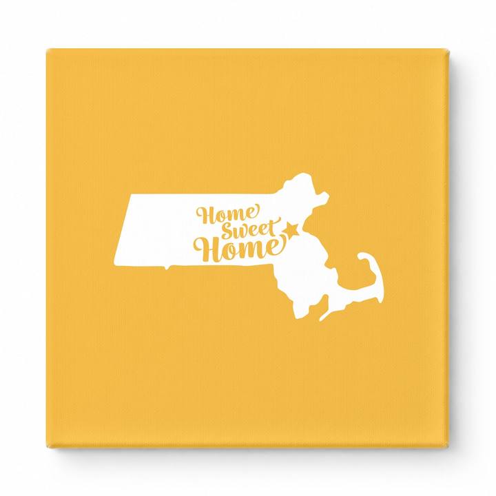 Home Sweet Home — Massachusetts State Silhouette