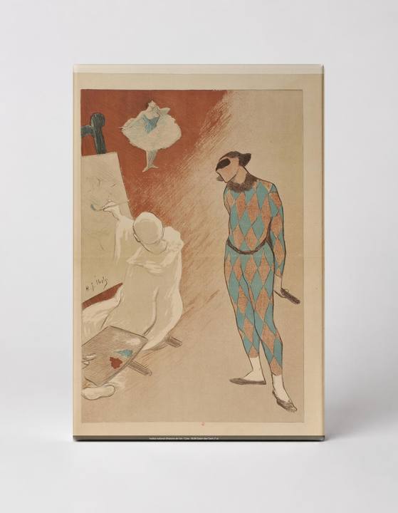 Harlequin and Pierrot Commedia dell'Arte - Vintage Belle Époque Poster Wall Art