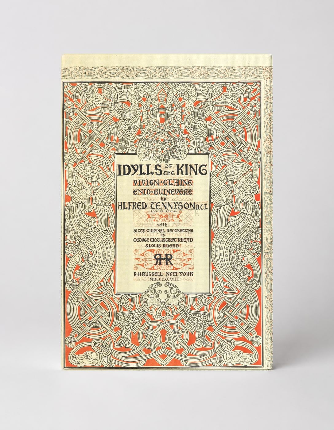 Idylls of the King 1898 - Victorian Celtic Art Nouveau Book Cover Wall Art
