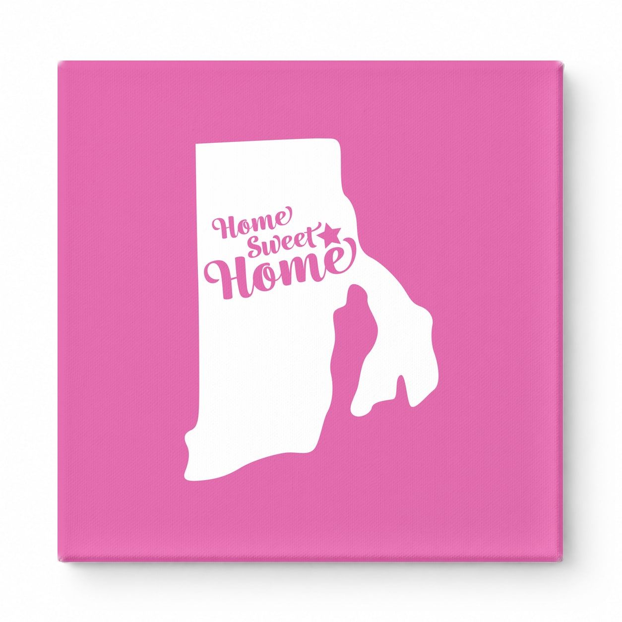 Home Sweet Home — Rhode Island State Silhouette