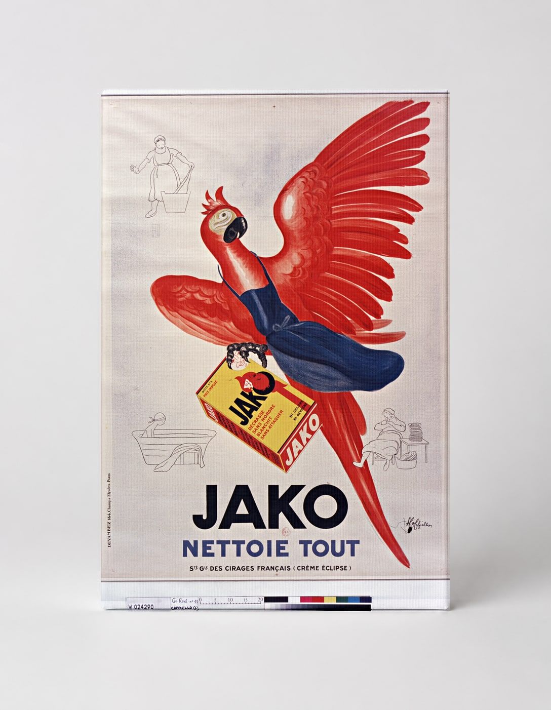 Jako Nettoie Tout Vintage French Advertising Poster Canvas Wall Art