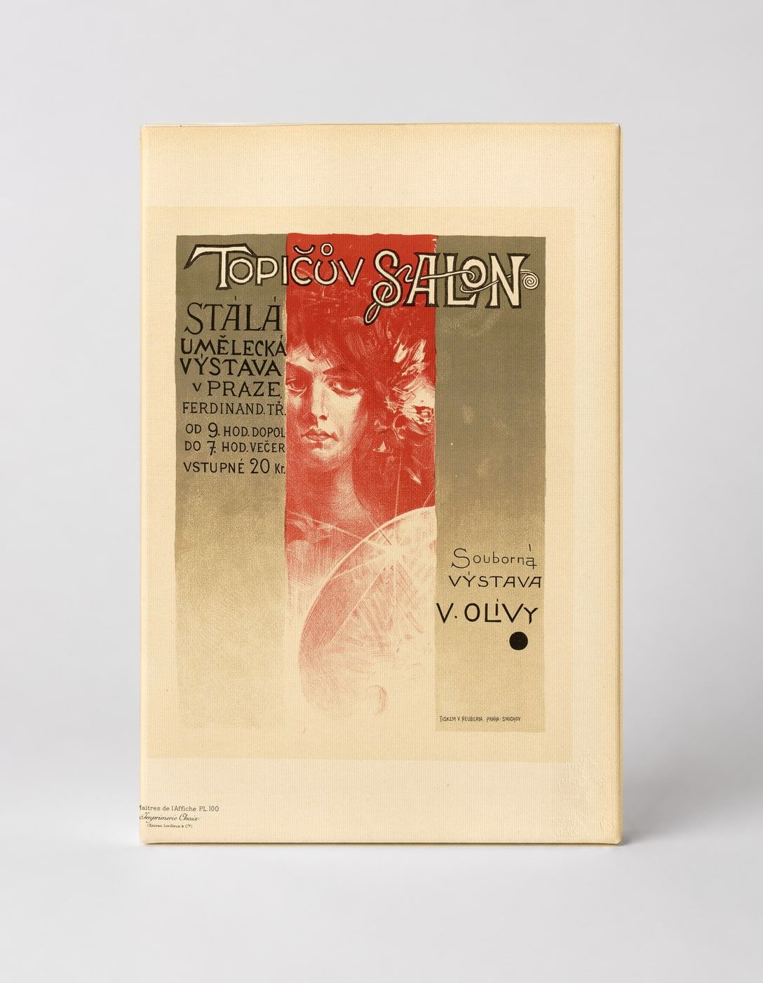 Topicuv Salon Prague 1890s - Art Nouveau Vintage Poster Wall Art