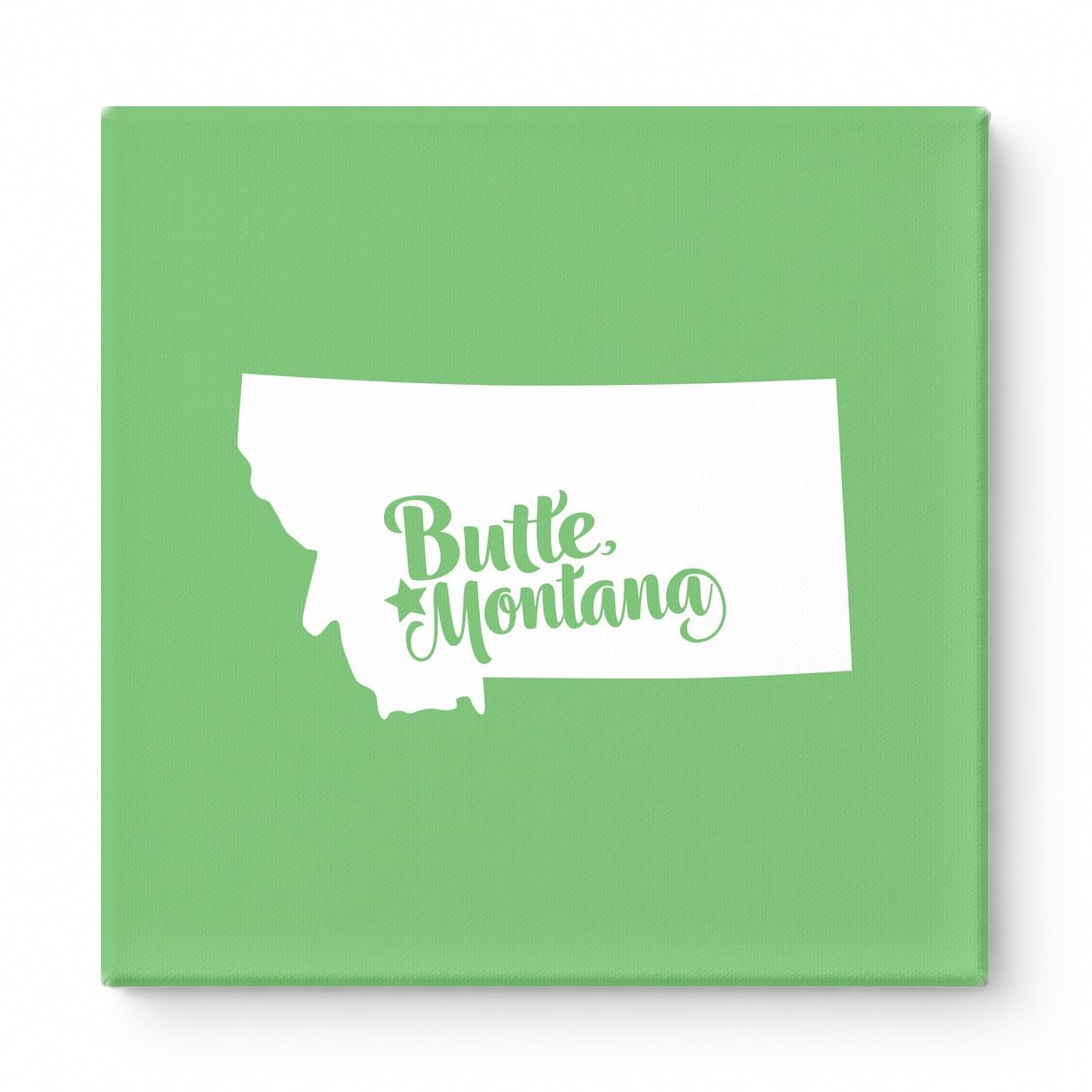 Home Sweet Butte — Montana State Silhouette