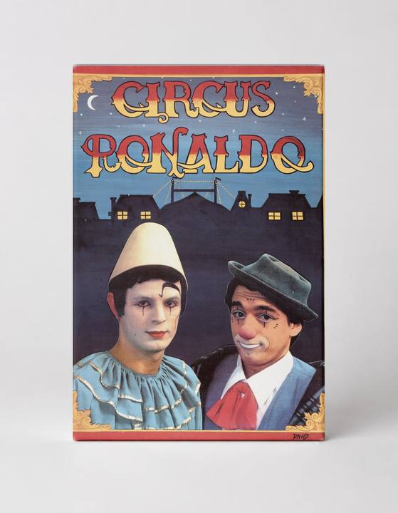 Circus Ronaldo Vintage Clown Poster – Retro Big Top Canvas Wall Art