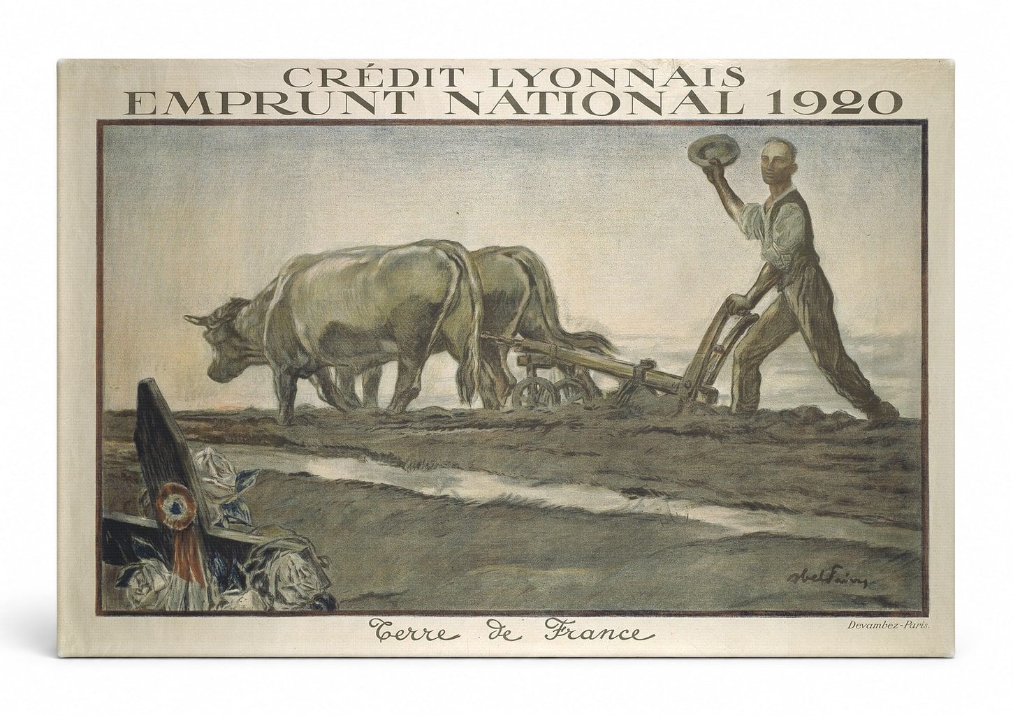 Crédit Lyonnais Emprunt National 1920 - French Vintage Poster Wall Art
