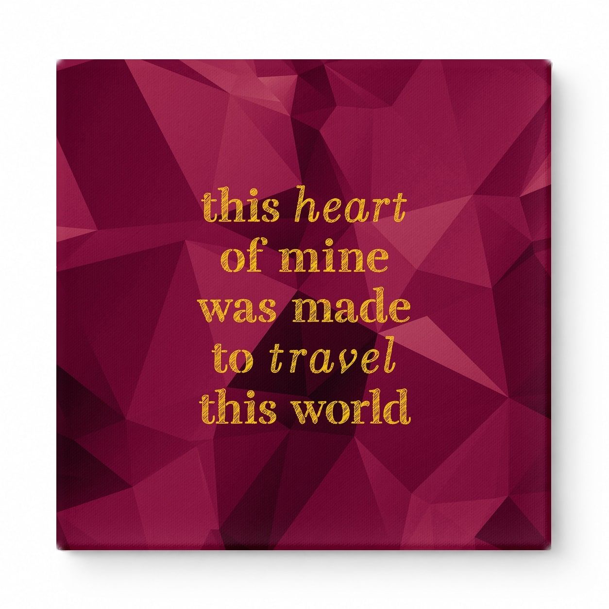 This Heart of Mine Was Made to Travel This World — Geometric Low-Poly