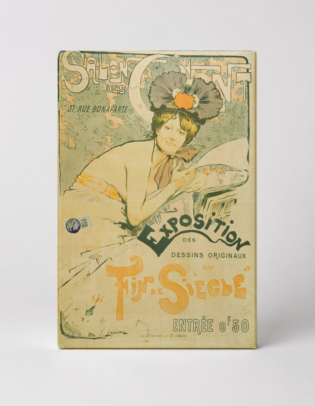 Salon des Cent Exposition 1890s - Art Nouveau Vintage Poster Wall Art