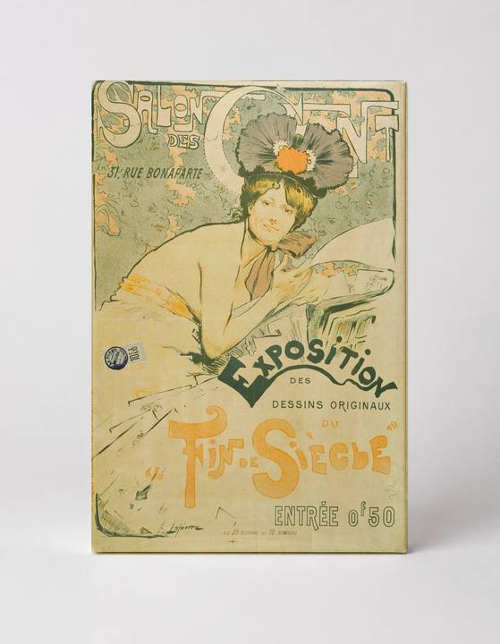 Salon des Cent Exposition 1890s - Art Nouveau Vintage Poster Wall Art