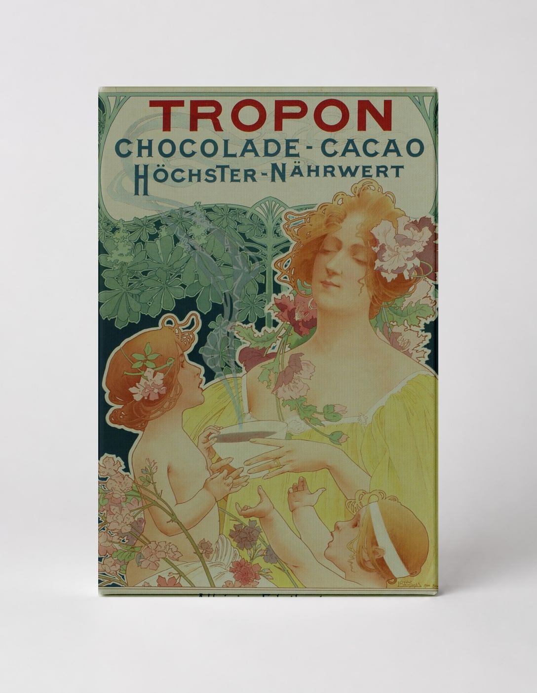 Tropon Chocolade Cacao 1898 - Art Nouveau Vintage Poster Wall Art