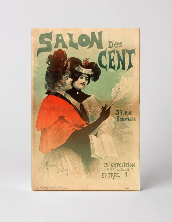 Salon des Cent 1890s Belle Époque Exhibition Vintage Poster Wall Art