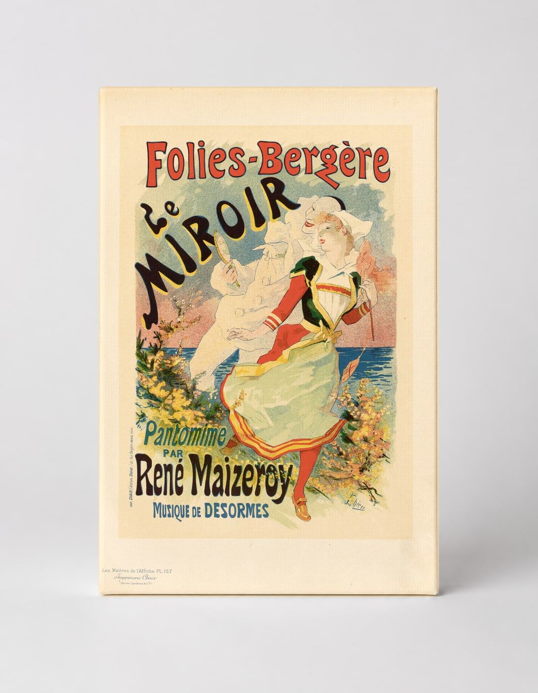 Folies-Bergère Le Miroir 1890s Belle Époque Vintage Poster Wall Art