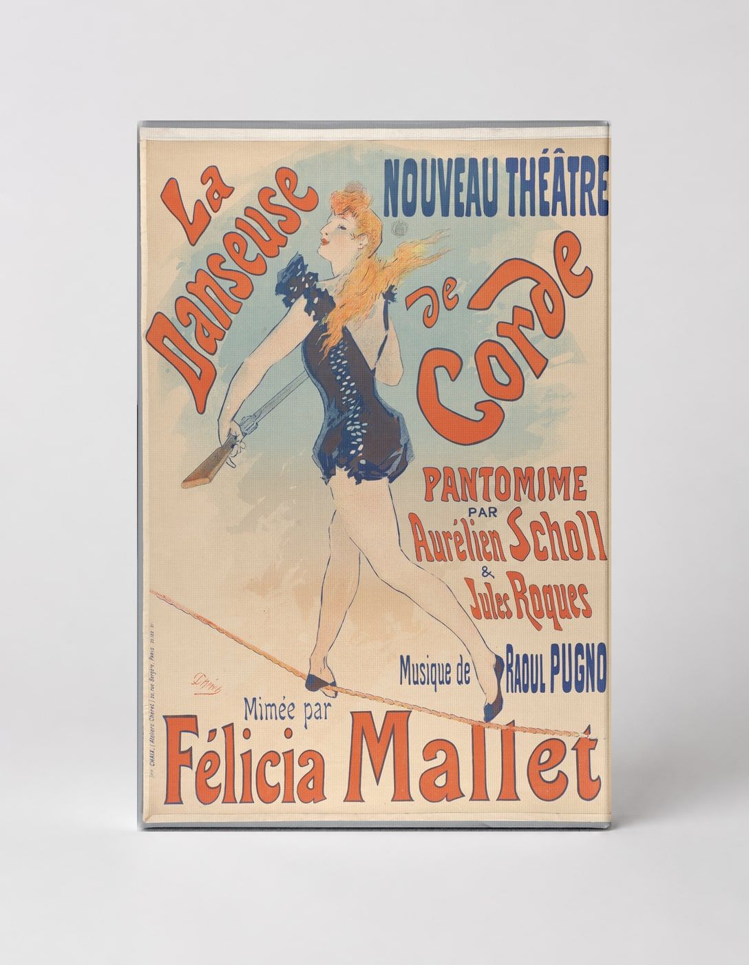 La Danseuse de Corde 1899 - Belle Époque French Theatre Vintage Poster Wall Art
