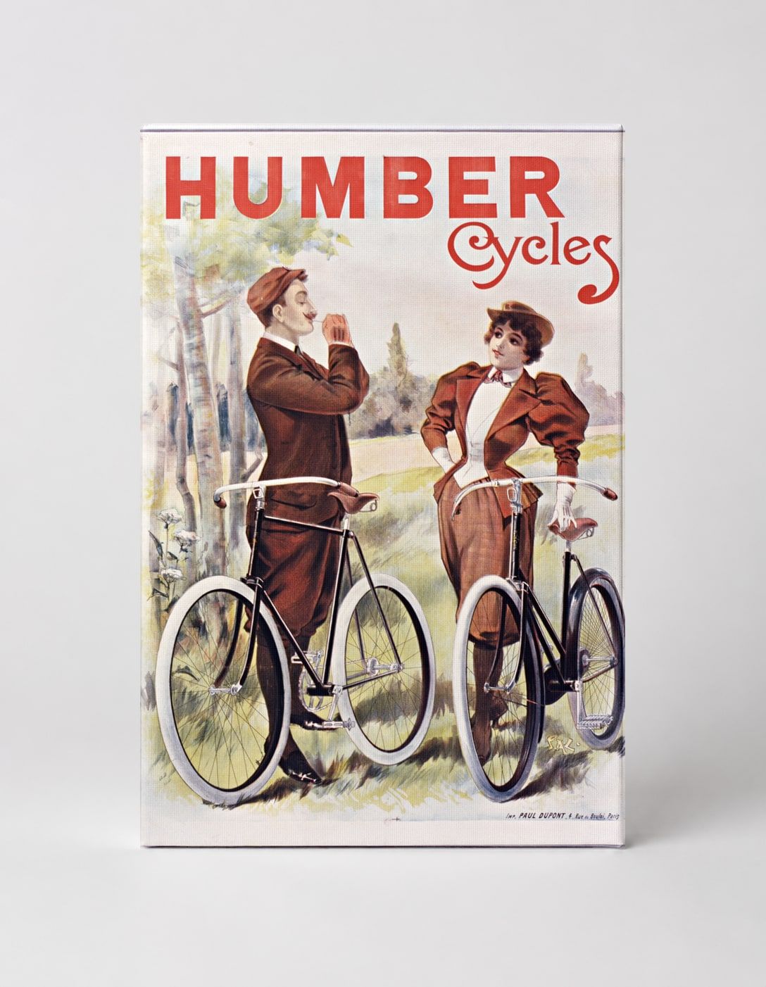 Humber Cycles Victorian Advertising Poster - Vintage Cycling Wall Art
