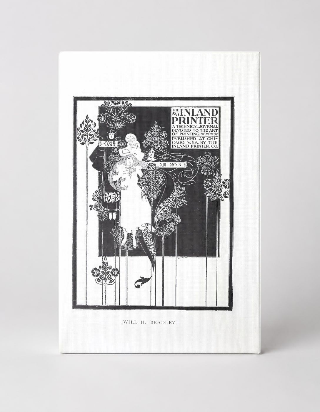 The Inland Printer June 1894 - Art Nouveau Vintage Poster Wall Art