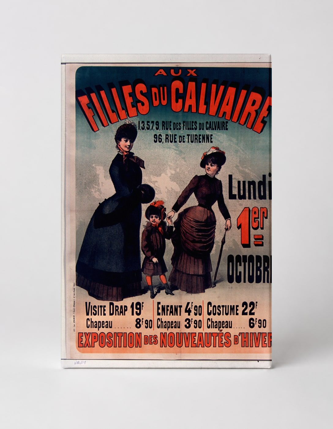Aux Filles du Calvaire 1890s French Fashion - Belle Époque Vintage Poster Wall Art