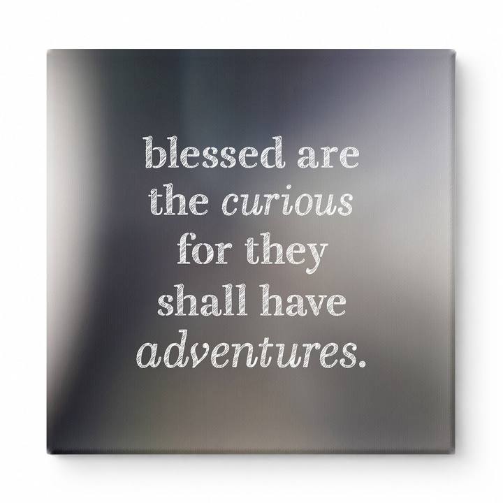 Blessed Are the Curious for They Shall Have Adventures — Geometric Low-Poly