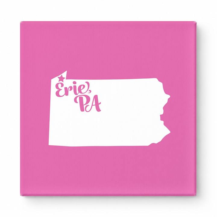 Home Sweet Erie — Pennsylvania State Silhouette