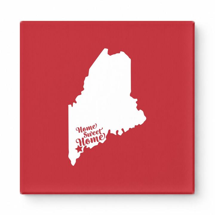 Home Sweet Portland — Maine State Silhouette
