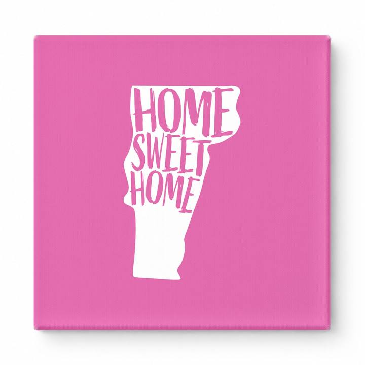 HOME SWEET HOME — Vermont State Silhouette