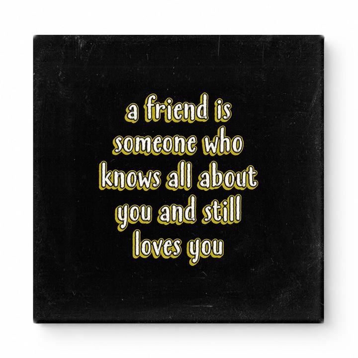 A Friend Is Someone Who Knows All About You and Still Loves You — Geometric Low-Poly