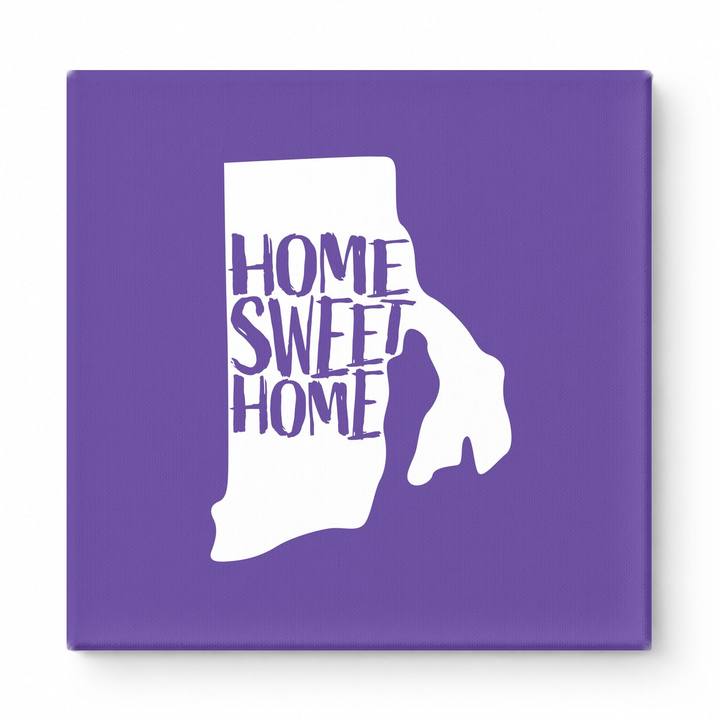 HOME SWEET HOME — Rhode Island State Silhouette
