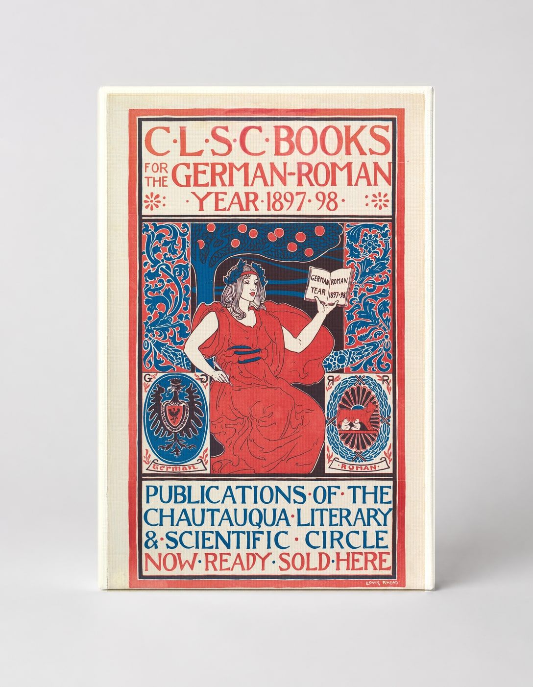 CLSC Books German-Roman Year 1897-98 - Victorian Literary Vintage Poster Wall Art