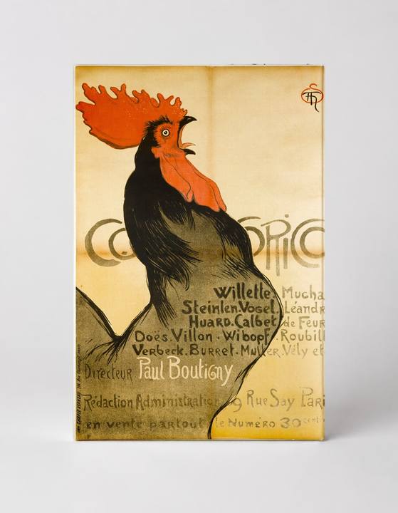 Cocorico 1899 - Belle Époque French Rooster Vintage Poster Wall Art