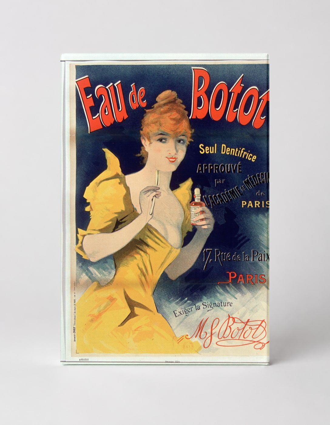 Eau de Botot 1890s - Belle Époque French Advertising Vintage Poster Wall Art