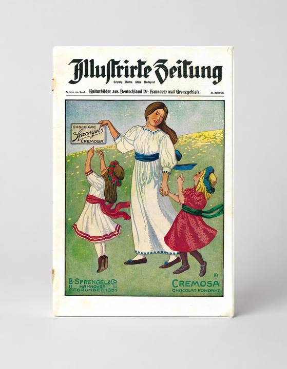 Illustrirte Zeitung Sprengel Cremosa 1901 - Belle Époque Vintage Poster Wall Art