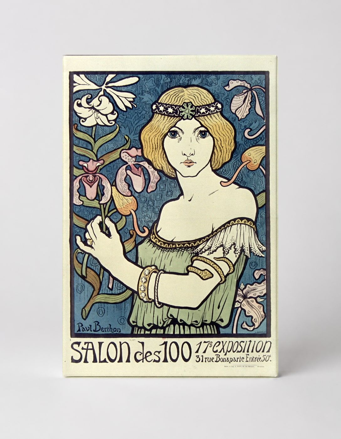 Salon des 100 17e Exposition 1896 - Art Nouveau Vintage Poster Wall Art