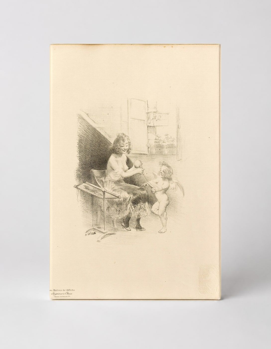 Les Maîtres de l'Affiche Cherub & Child 1890s - Victorian Lithograph Wall Art