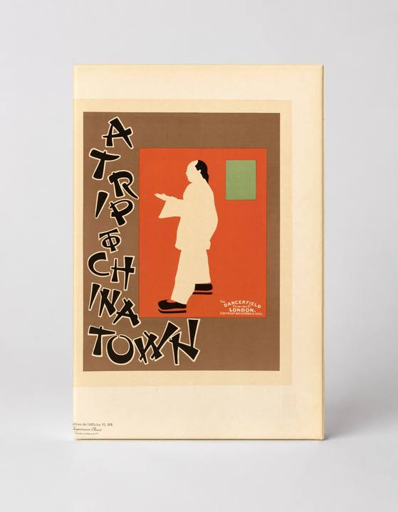 A Trip to Chinatown 1890s - Vintage Theatre Poster Canvas Wall Art